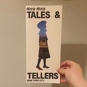 Miu Miu Black and White Silhouette Brochure